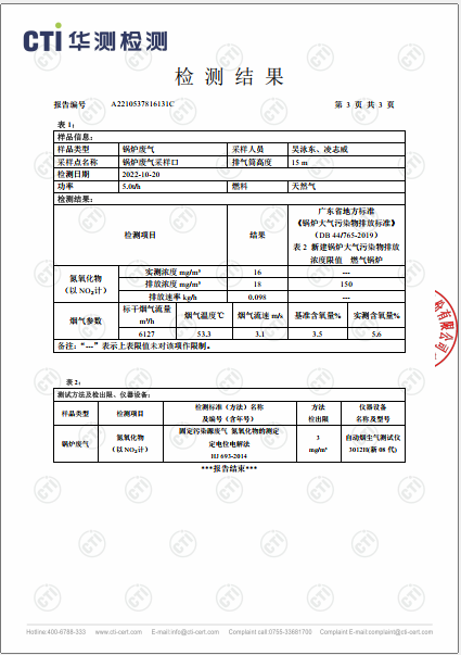 必赢亚洲废气检测汇报-2022-3